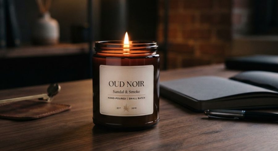 Sandal & Smoke Candle — alternate view